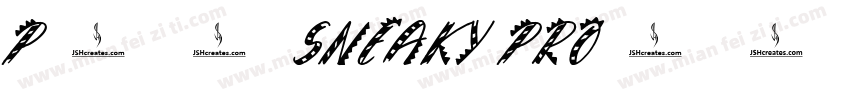 P22 Sneaky Pro字体转换
